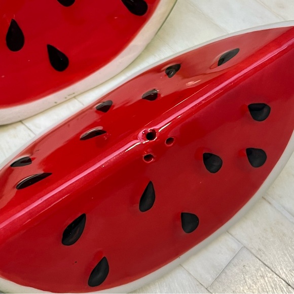 Watermelon Slice Salt and Pepper Shakers - Picture 2 of 4